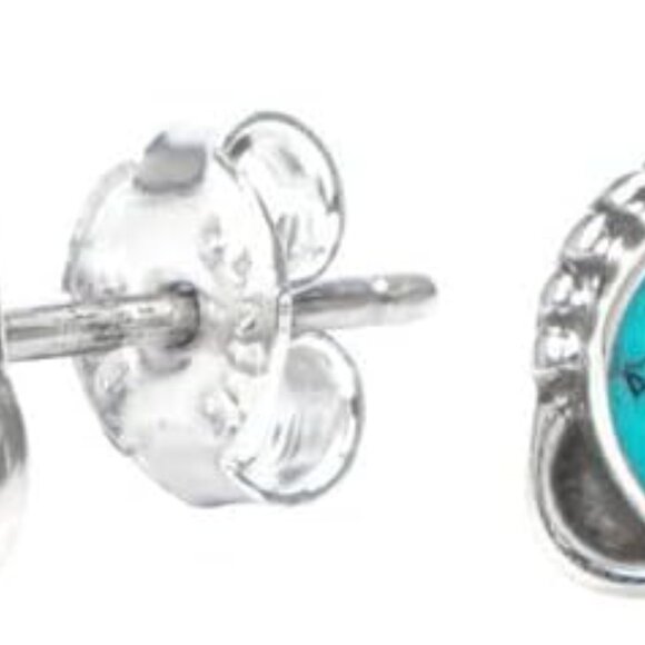 Jewelry - Gemstone Post Stud Earrings 925 Sterling Silver Gemstone Stud Earrings For Girls